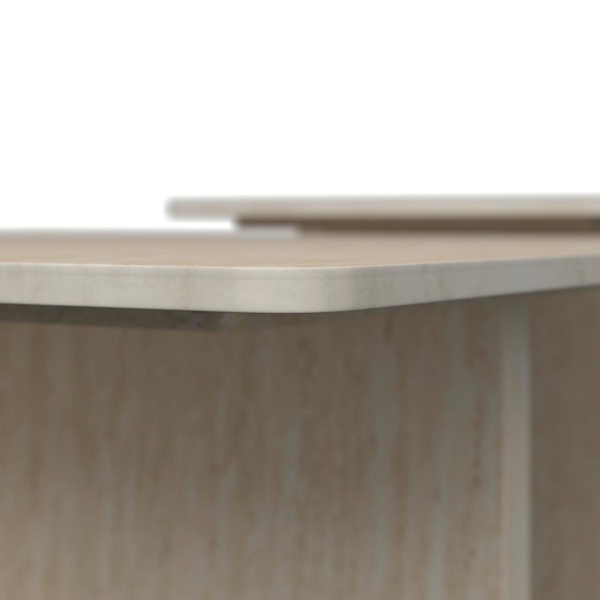 Couchtisch Lucca 2er Set Creme - Creme, MODERN, Holzwerkstoff/Stein - Bessagi Home