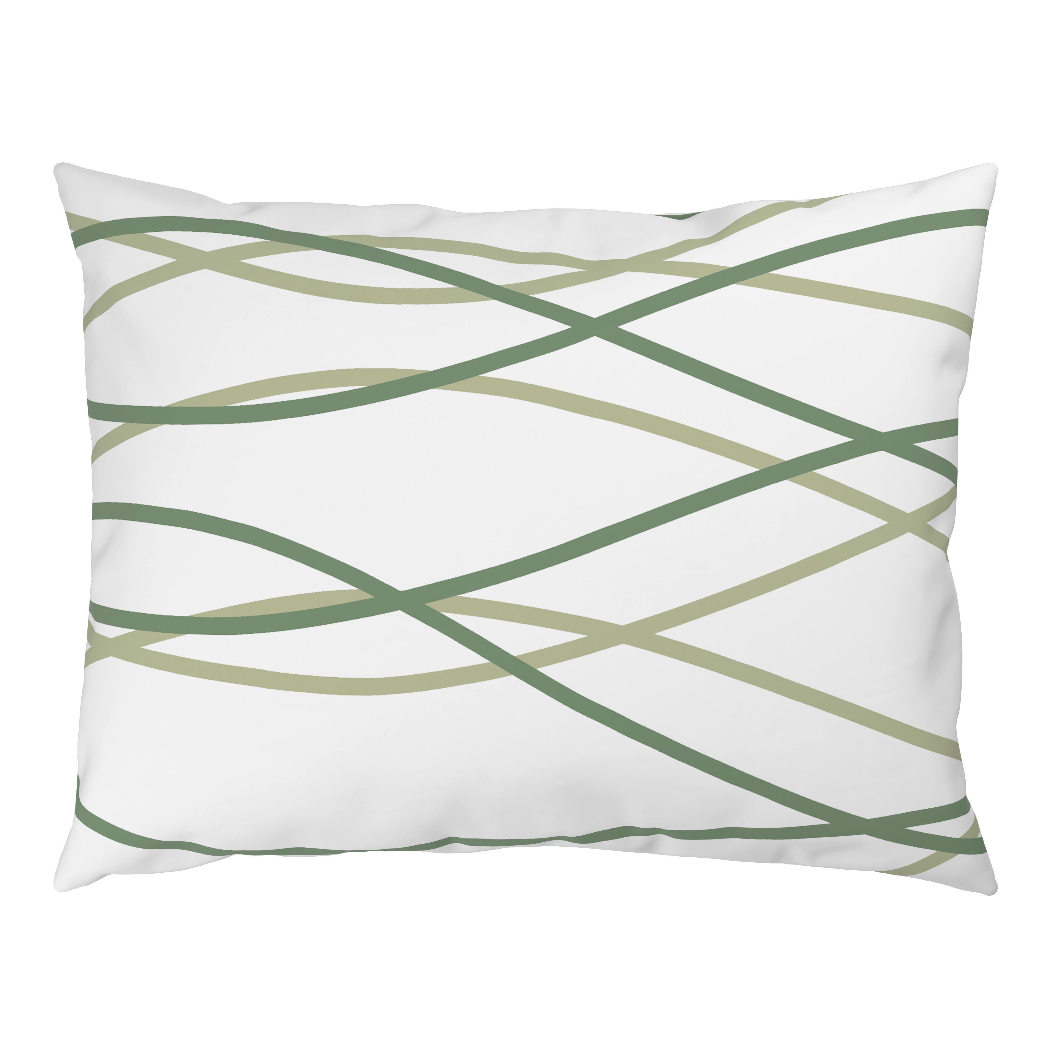 Lenjerie de pat Welle cca. 200x220/2x50x70 cm - verde deschis/alb, Modern, textil (200/220cm) - Mömax