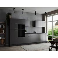 Kuhinjski Blok Brez Aparatov Oliver, 340cm - srebrne barve/siva, Design, kovina/leseni material (340cm) - Respekta