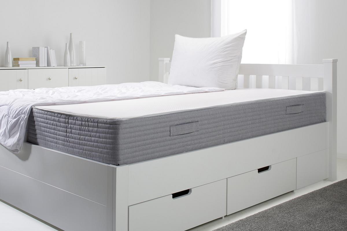 Matratze ca. 140x200cm - Weiss/Anthrazit (140/200cm) - Based