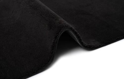 Fellteppich Relax Schwarz ca. 200x200cm - Schwarz, KONVENTIONELL, Textil (200cm)