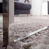 Couchtisch "Guna" ca. 120x60 cm, aus Sheesham - Chromfarben/Sheeshamfarben, Design, Holz/Metall (120/60/40cm) - MID.YOU