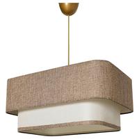 LAMPA WISZĄCA VARIANZA - beżowy/kremowy, Design, metal/tkanina (35/70/20cm) - P & B