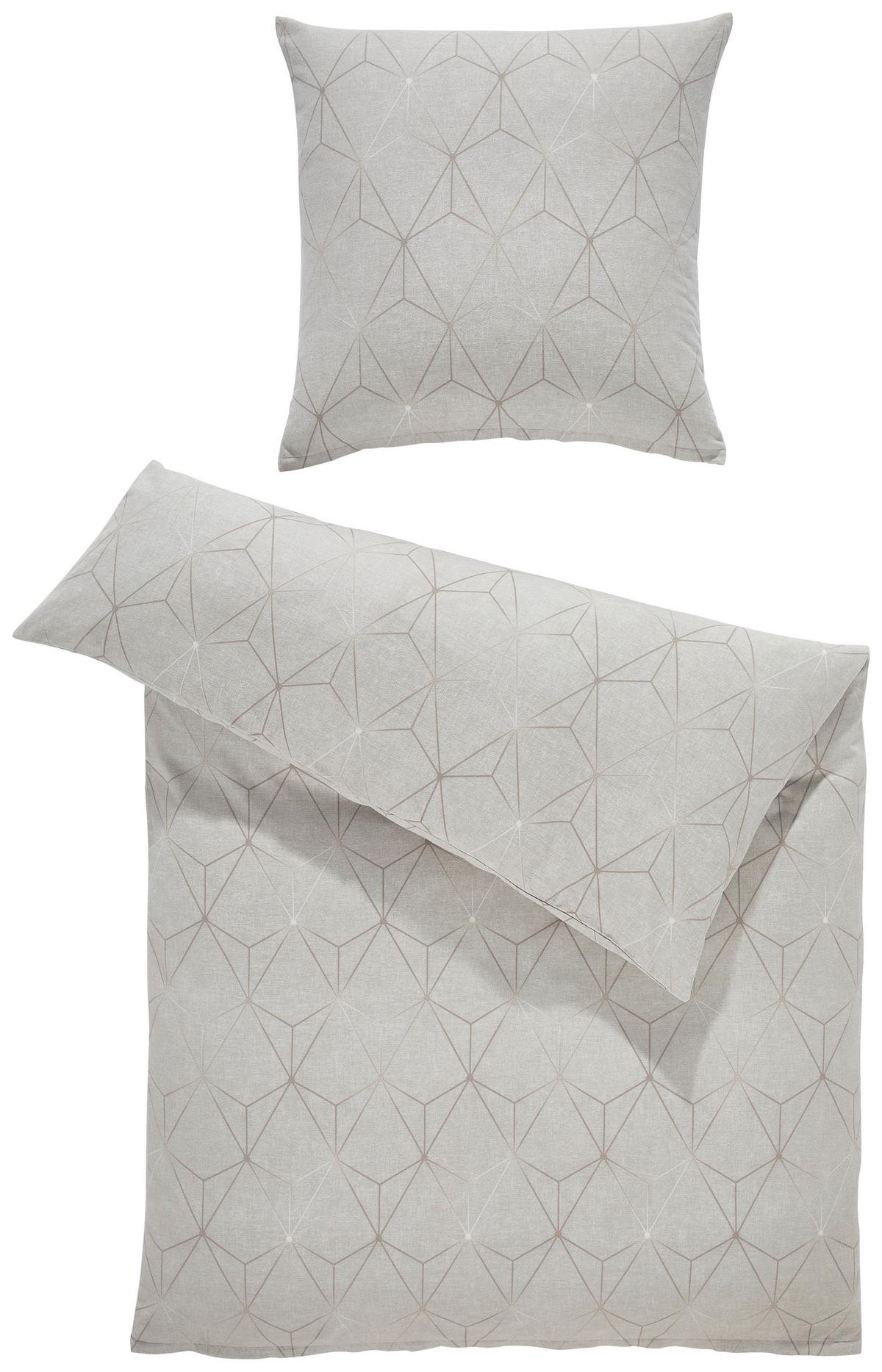 POŚCIEL CUNEO - brązowy, Design, tkanina (135/200cm) - Estella