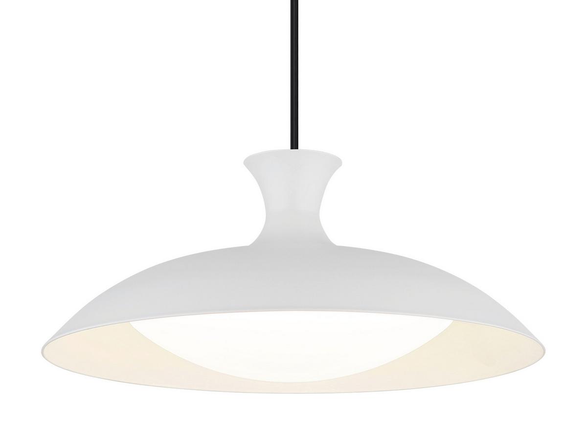 LED-HÄNGELEUCHTE 15781W  ROCHA - Weiss/Opal, Konventionell, Kunststoff/Metall (40/150cm) - Globo