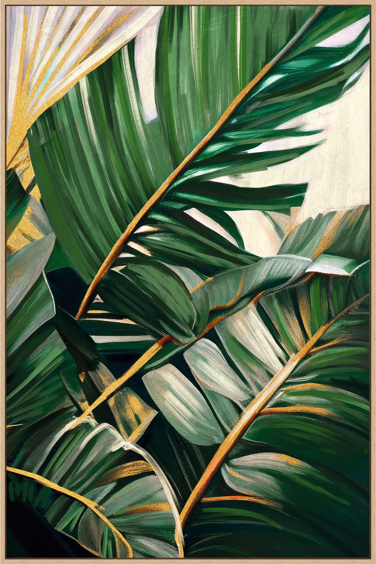 Keilrahmenbild Lotta ca. 60x90cm - Goldfarben/Naturfarben, MODERN, Holzwerkstoff/Kunststoff (60/90cm) - Premium Living