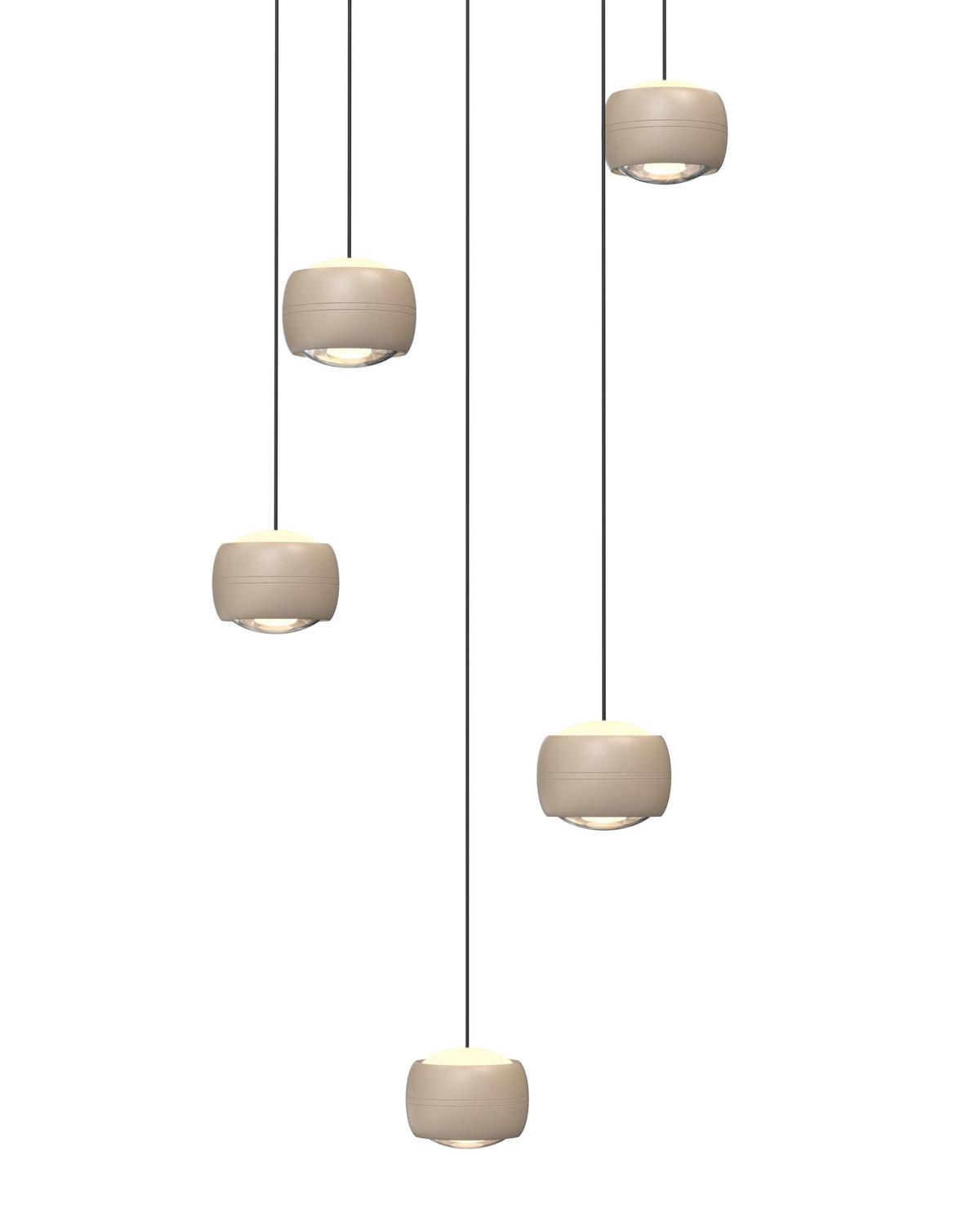 LAMPA WISZĄCA LED 5039-513 QUIBERON - kolor piaskowy, Basics, metal (42/180/42cm)