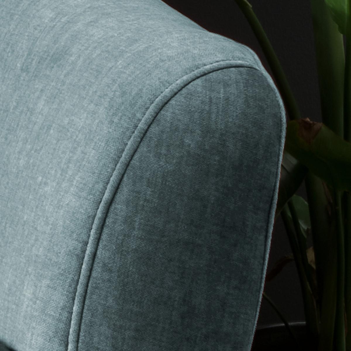 2,5-Sitzer-Sofa Baggio Blau Velours - Blau/Buchefarben, MODERN, Holz/Textil (196/94/103cm) - Livetastic