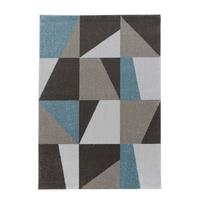 Webteppich Efor Blau ca. 140x200cm - Blau, Design, Textil (140/200cm)