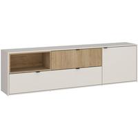 Tv Komoda Samm - boje hrasta/bež, Trend, drvni materijal/metal (203,6/59/40cm) - Modern Living