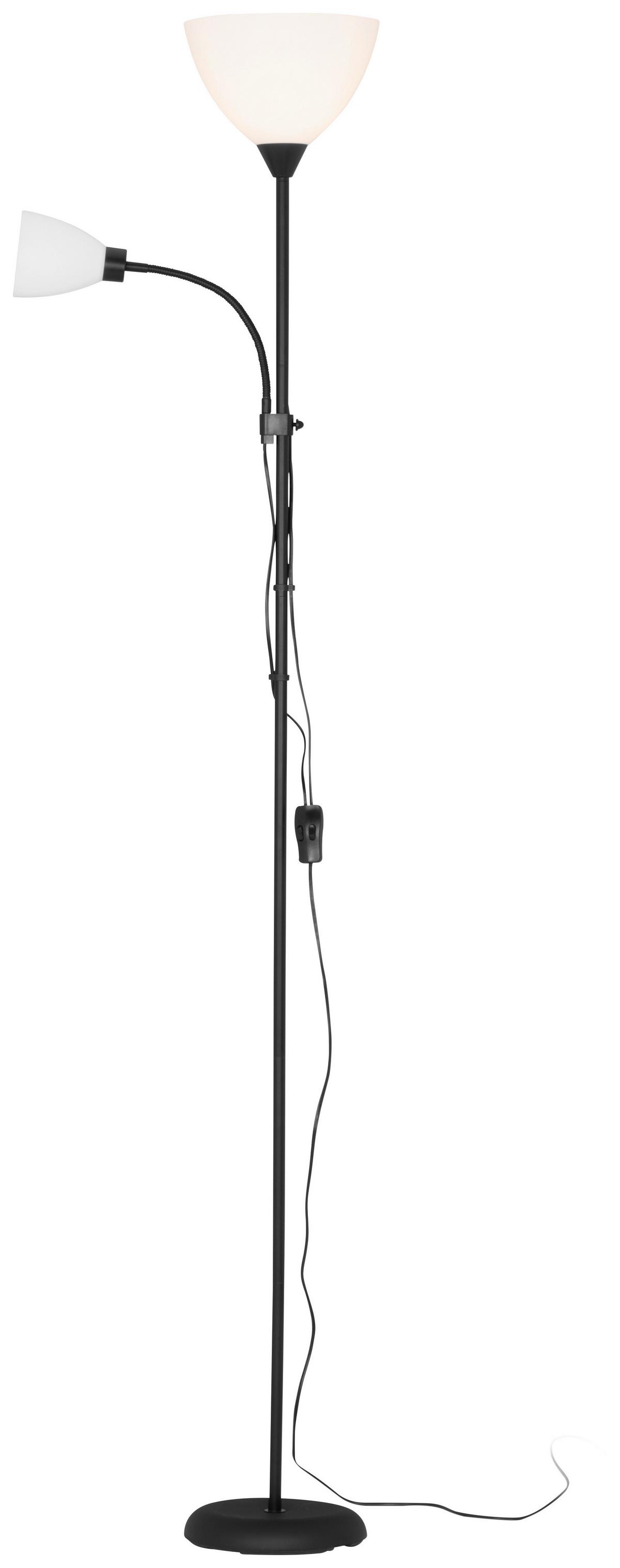 Állólámpa Vanessa - fekete/áttetsző, Konventionell, műanyag/fém (22,5cm) - Best Price