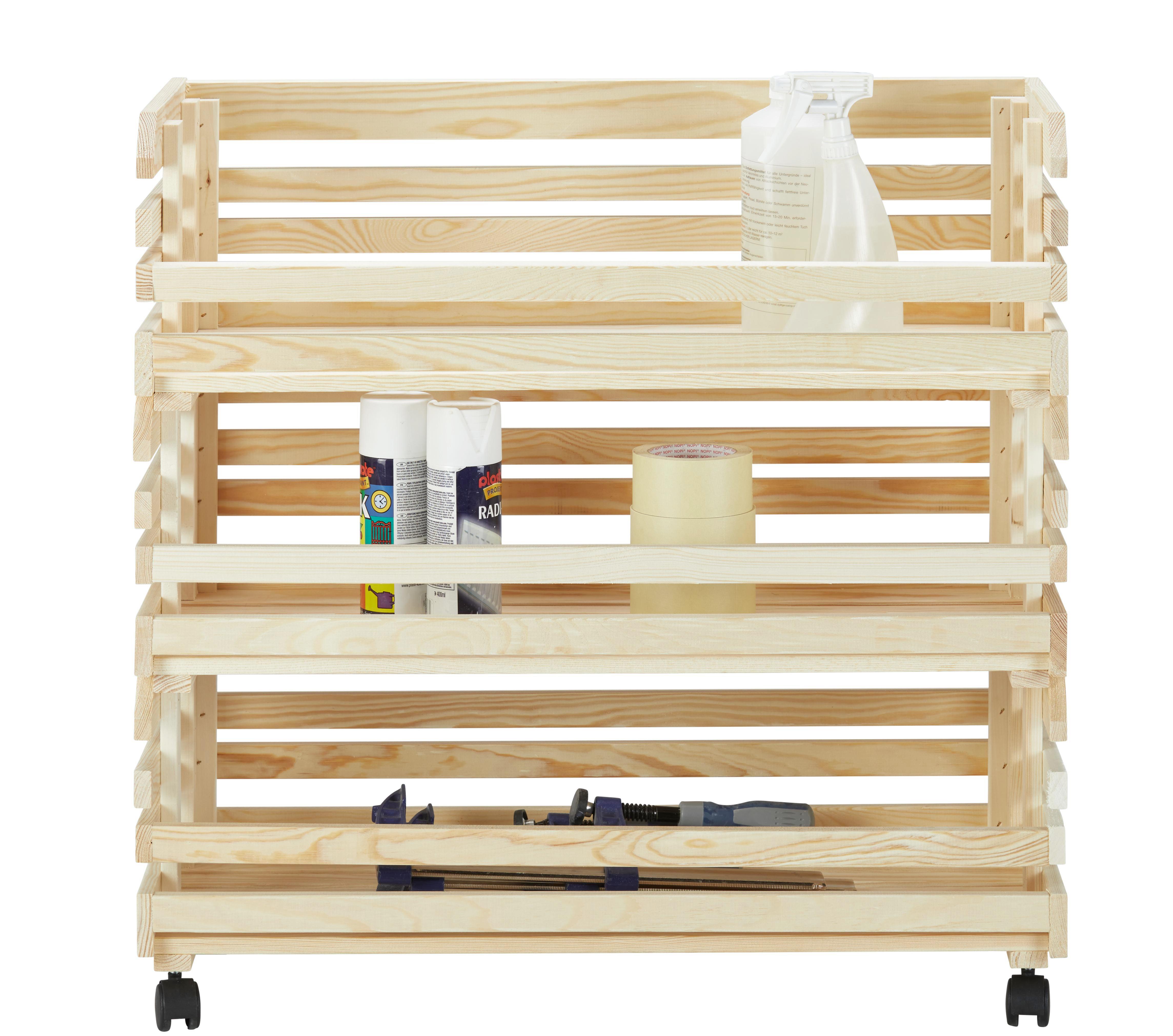 Stapelturm Naturfarben - Naturfarben, Holz (79/80/30cm) - Mömax modern living