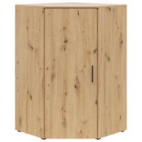 Kutna Komoda Multi - hrast Artisan/crna, Moderno, drvni materijal/plastika (71,5/71,5cm) - Modern Living