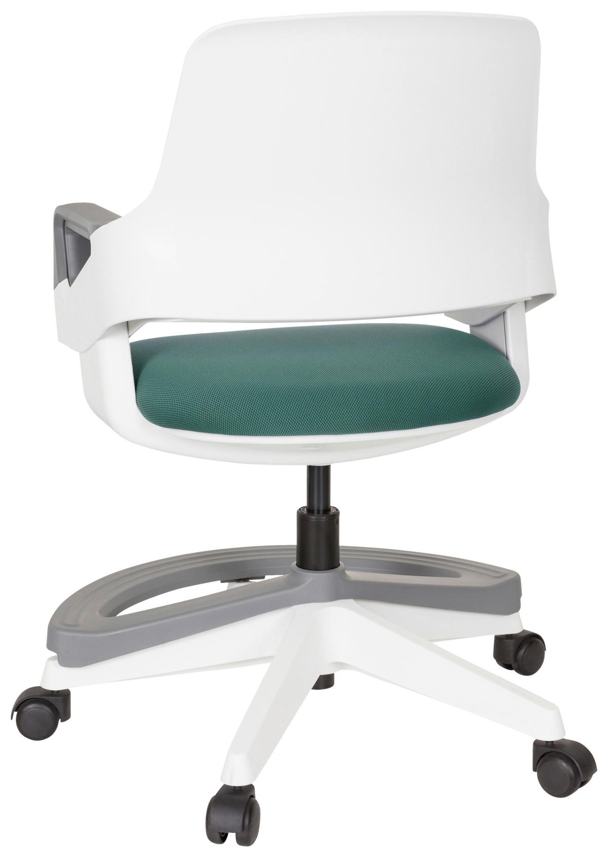 Otroški Vrtljivi Stol Kid Flex, Zelena - barve petroleja/bela, Moderno, umetna masa/tekstil (53/80 - 93/60cm) - MID.YOU