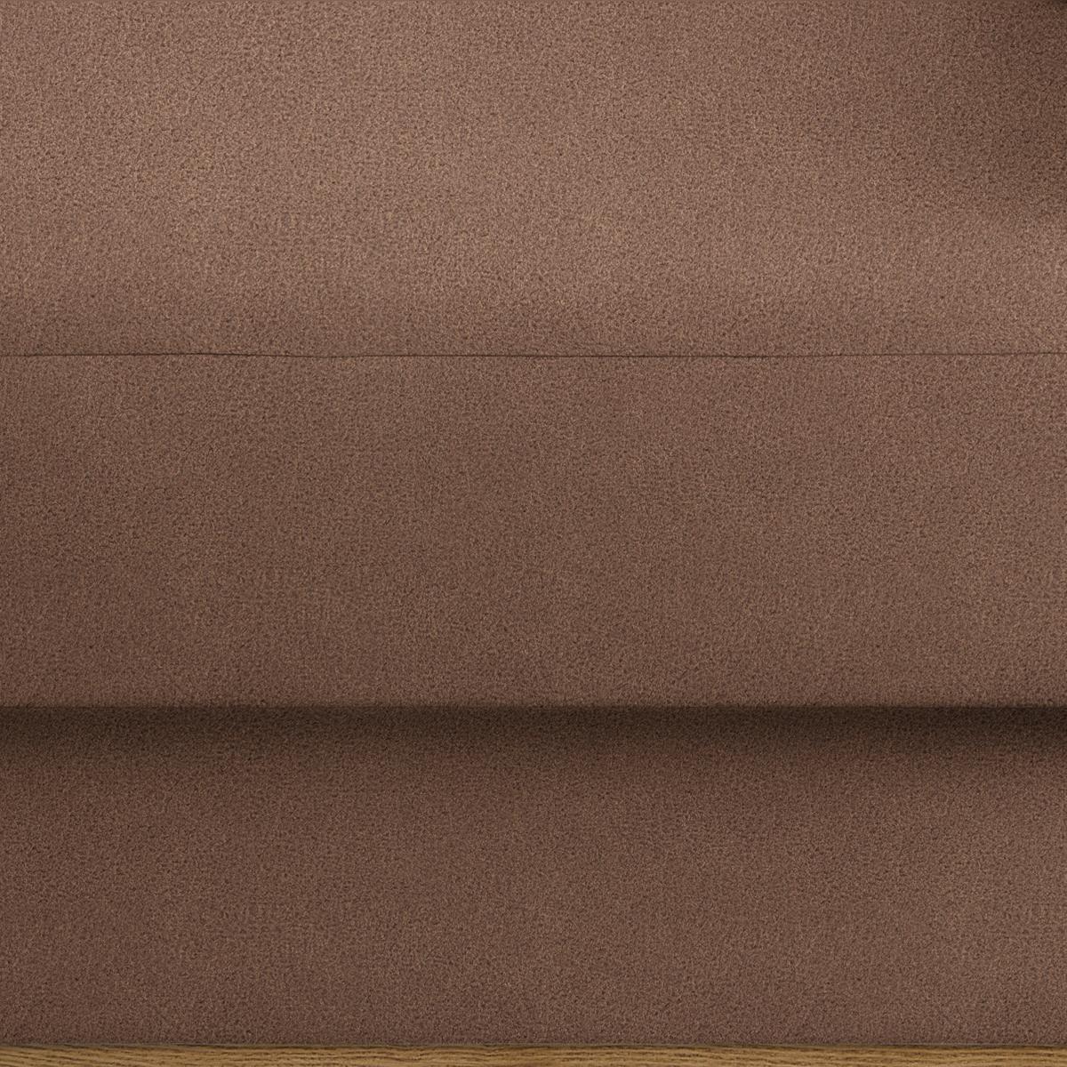 Wohnlandschaft Romeo Braun - Schwarz/Braun, KONVENTIONELL, Textil/Metall (167/87/234cm) - Zandiara