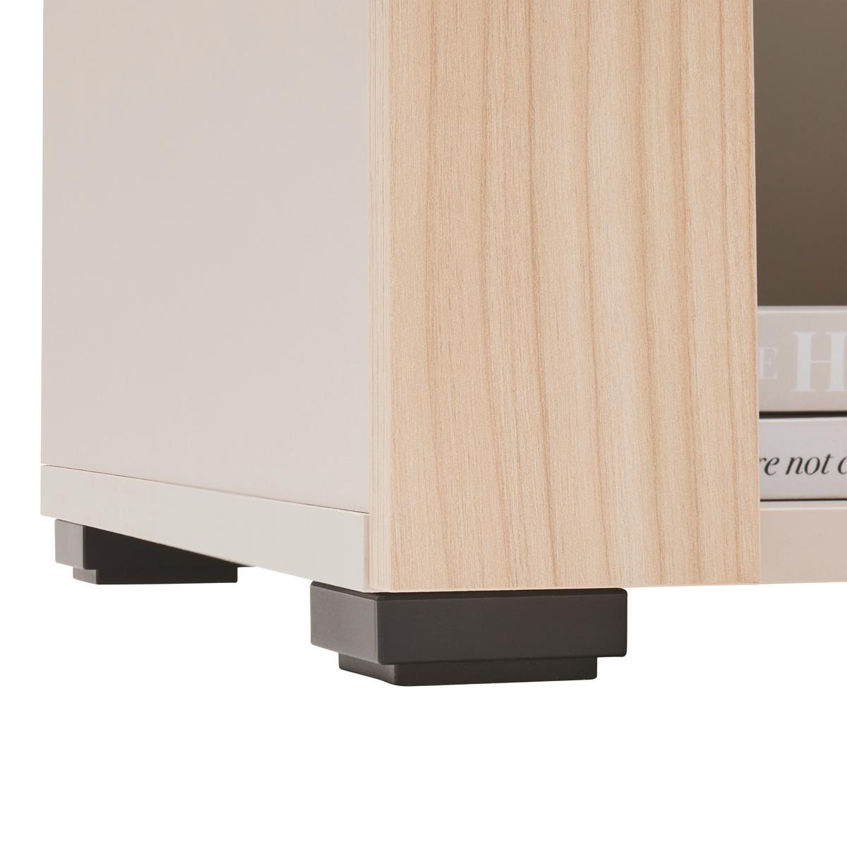 Lowboard Goal Kaschmir Riva Eiche/Cashmere - Kaschmir/Eichefarben, MODERN, Glas/Holzwerkstoff (179/67/44cm) - Mömax