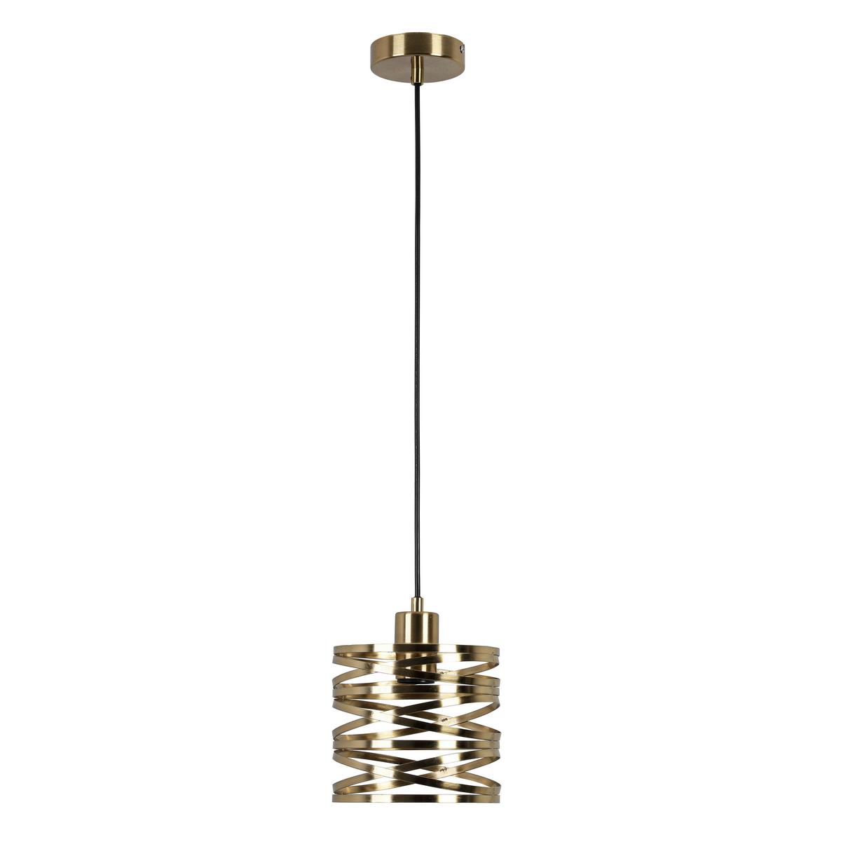 Svjetiljka Viseća Silvain - boje mjeda/crna, Moderno, metal/plastika (17/120cm) - Mömax