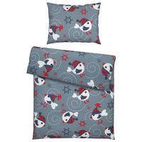 Bettwäscheset Piepmatz Ca. 160x210cm - Grau, Konventionell, Textil (160/210cm) - Modern Living