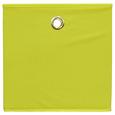Összecsukható Doboz Cubi - sárga, modern, karton/textil (32/32/32cm)
