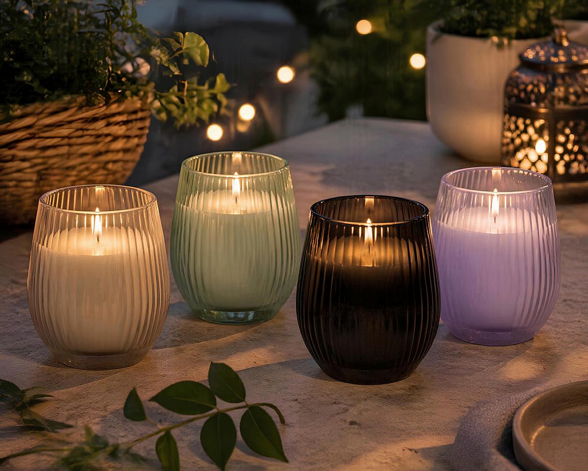 Duftkerze Citronella Diversen Farben - Salbeigrün/Beige (7,6/12,5cm) - Mömax