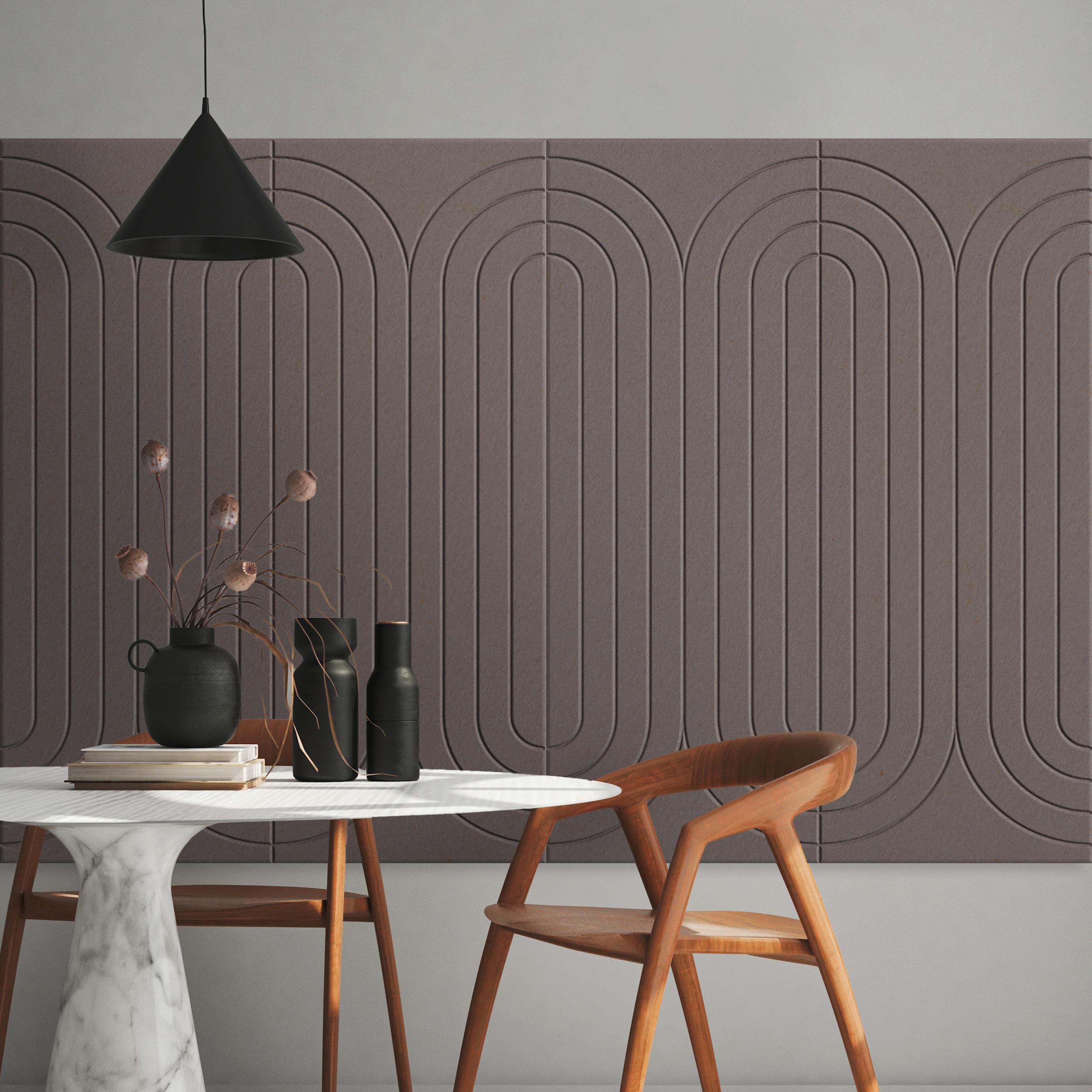 Akustični Panel Marla - mocha rjava, tekstil (90/120cm) - Mömax