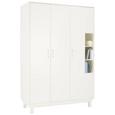 Kleiderschrank Weiß - Weiß, MODERN, Holz (133/195/55cm) - PREMIUM LIVING