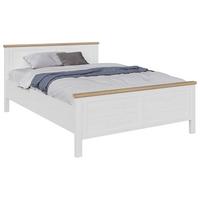 Bett Korsika Eiche-/Pinienf. ca. 140x200cm - Eichefarben/Pinienfarben, ROMANTIK / LANDHAUS, Holzwerkstoff (140/200cm) - Mömax