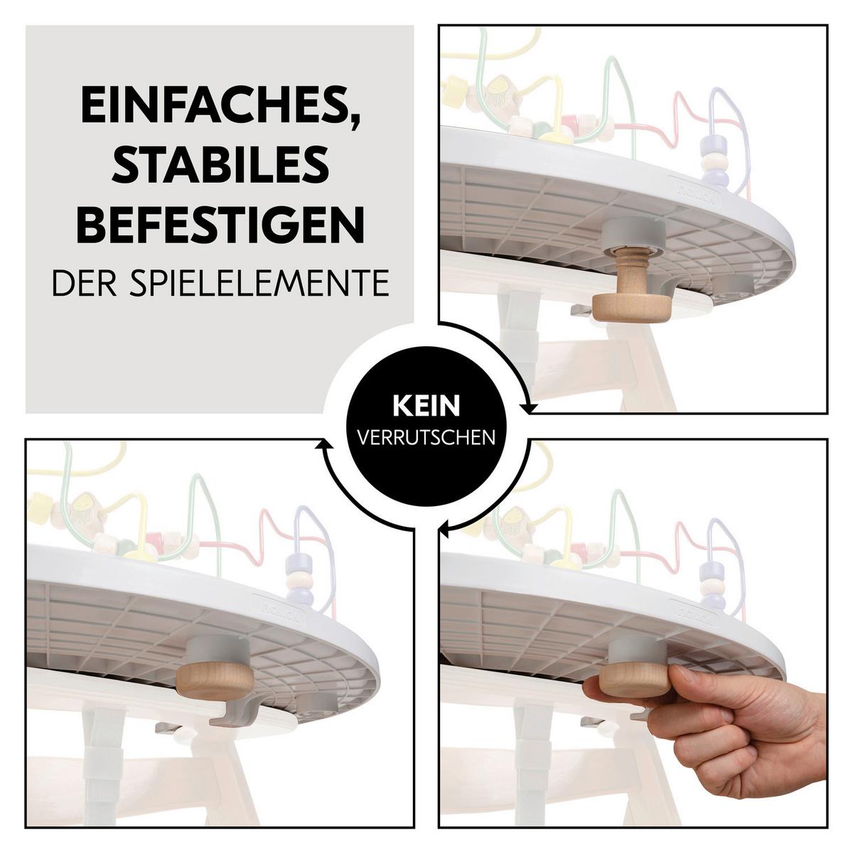 TACKA DO JEDZENIA I ZABAWY SPIELBRETT ALPHA TRAY - biały, Basics, tworzywo sztuczne (43/4/58cm) - Hauck
