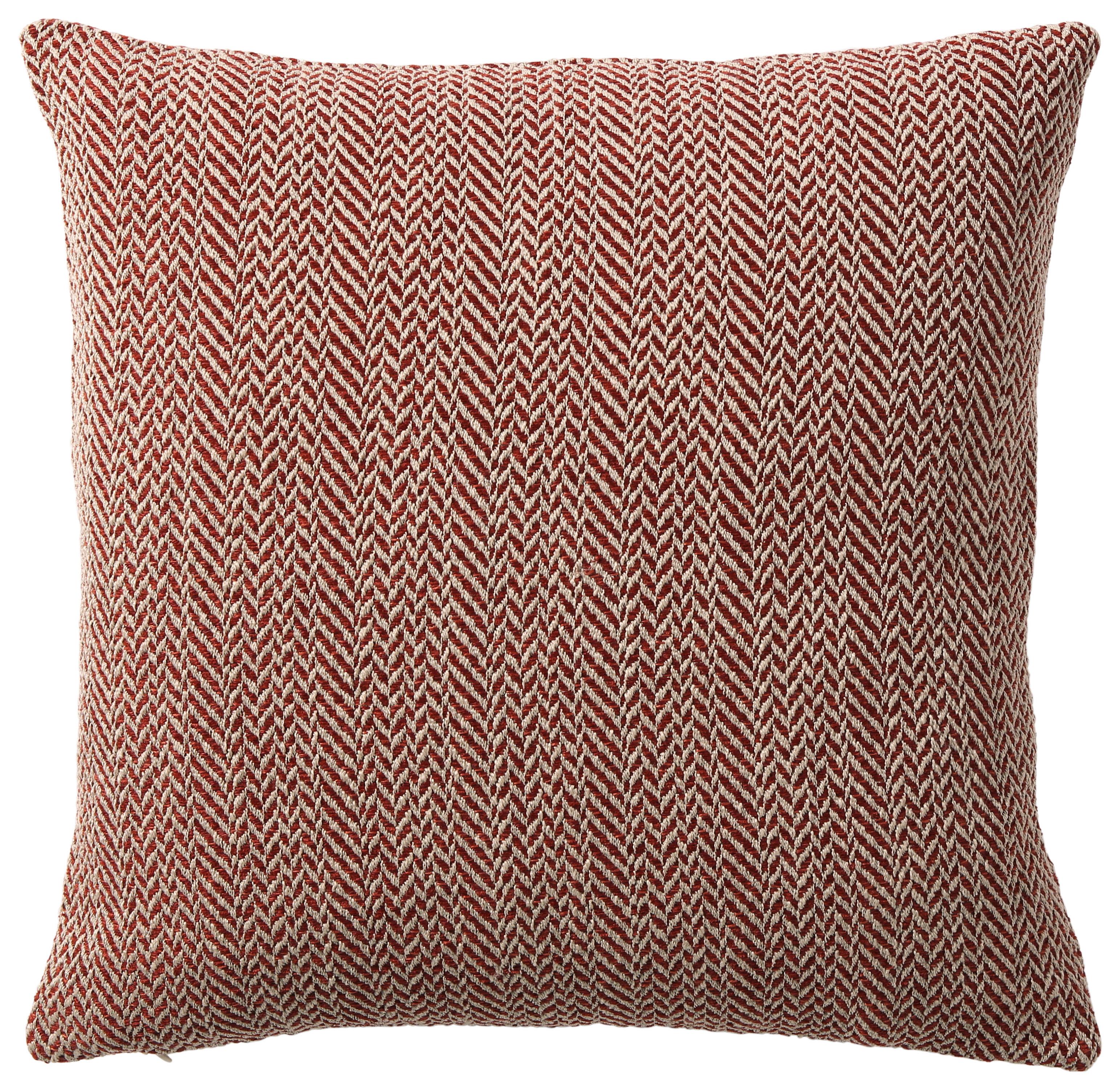Párnahuzat Mary Zickzack - rozsdavörös, Modern, textil (45/45cm) - Mary's
