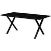 MATBORD LORENZO - svart, Modern, metall/trämaterial (180/90/76cm) - Mömax