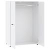 ARMOIRE À VÊTEMENTS KIVO -BASED- - noir/blanc, MODERN, matériau en bois/matière synthétique (90/129,8/52,1cm) - Based