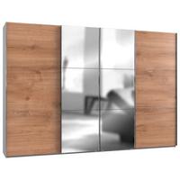 Ormar S Kliznim Vratima Level 36 A - bijela/boje hrasta, Moderno, drvni materijal/metal (350/236/65cm) - Modern Living