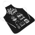 Schürze BBQ in Weiß/Schwarz - Schwarz/Weiß, Textil (60/84cm)