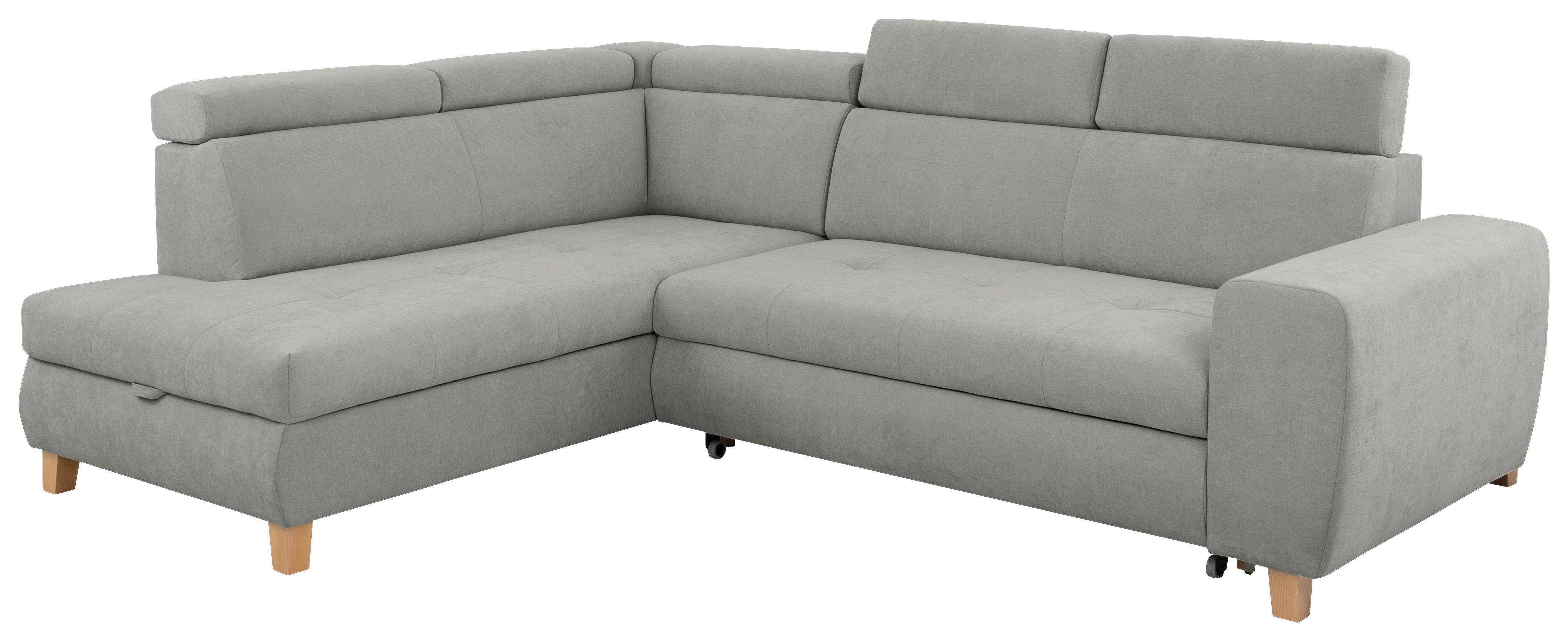 Kutna Garnitura Lugo - siva, Moderno, drvo/metal (205/98/266cm) - Modern Living