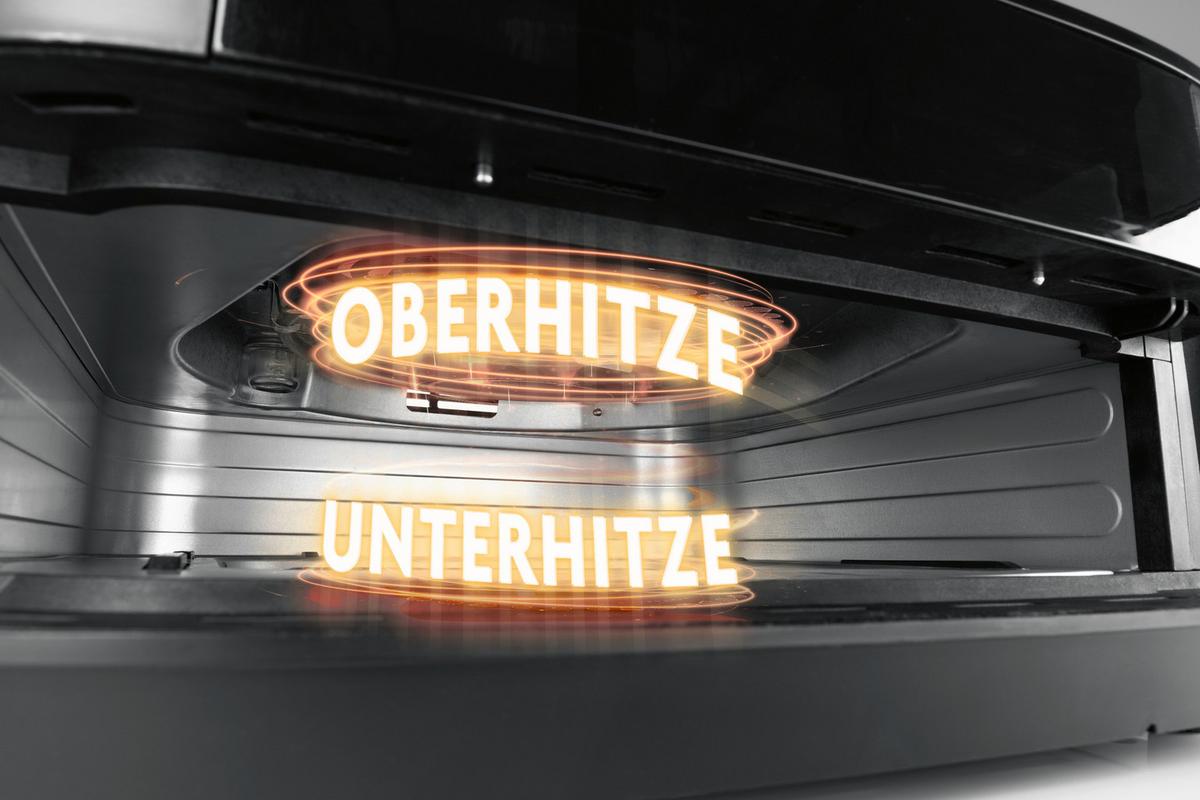 FRYTKOWNICA BEZTŁUSZCZOWA 16428 - kolor srebrny/czarny, Basics, tworzywo sztuczne/metal (32,5/41/24cm) - GOURMETMAXX