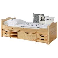 Postelja S Predalom Leni, Bor, Masivno - barve bora, Natur, les (100/200cm) - MID.YOU