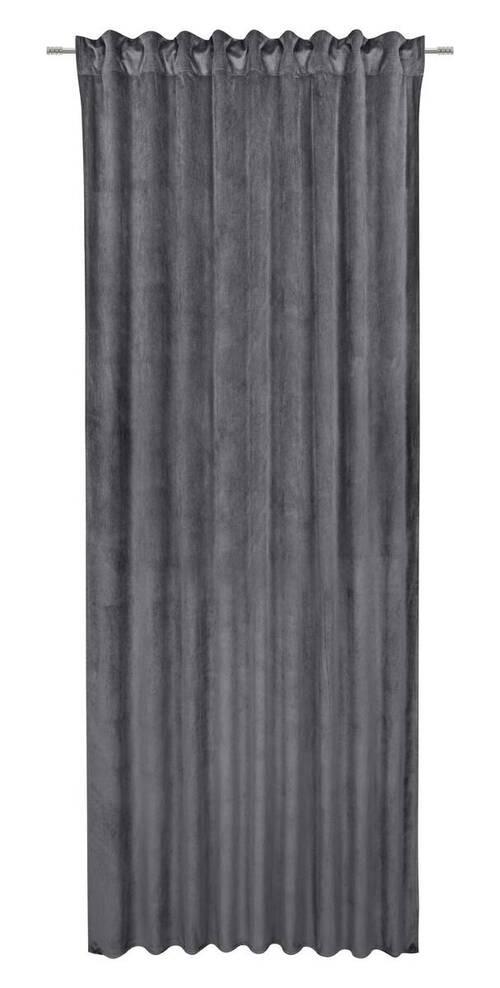 Készfüggöny Bianca - szürke, Konventionell, textil (140/245cm) - Modern Living