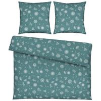 Bettwäsche Pusteblume XXL Blau ca. 200x200cm - Blau, KONVENTIONELL, Textil (200/200cm) - Modern Living