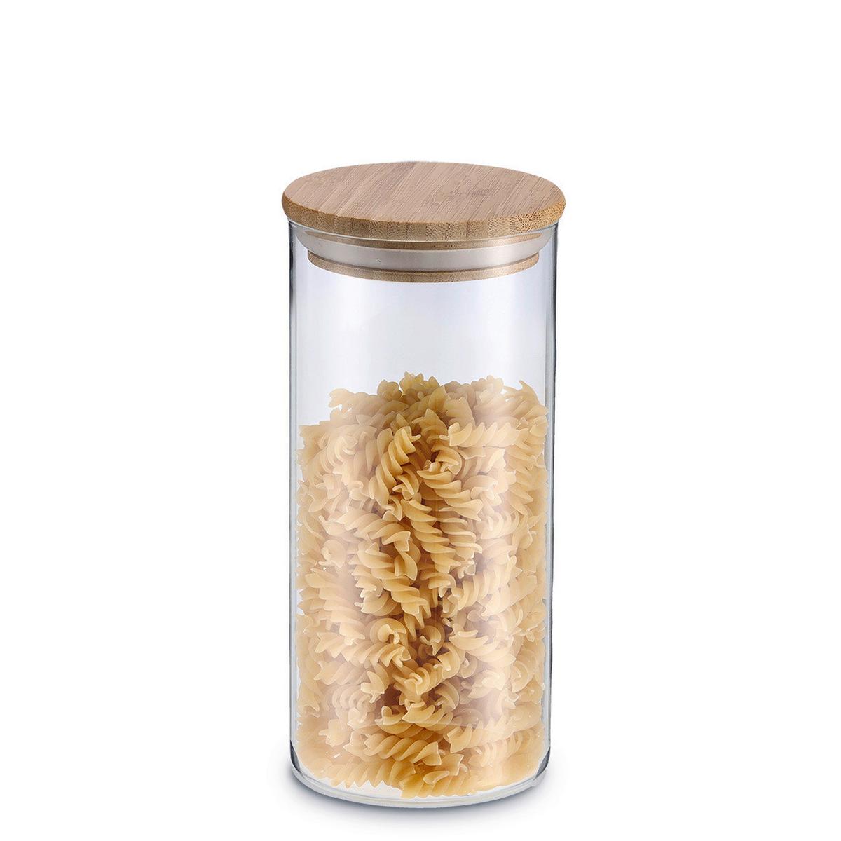 Vorratsgläserset Naturfarben - Naturfarben, Basics, Glas/Holz (40/46,5/28cm) - Zeller Present