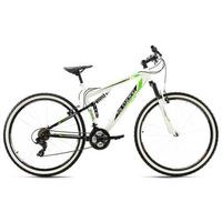 Mountainbike Fully 29'' Scrawler RH 51cm - Weiß/Grün, Basics, Metall (180/70cm) - Atrigo