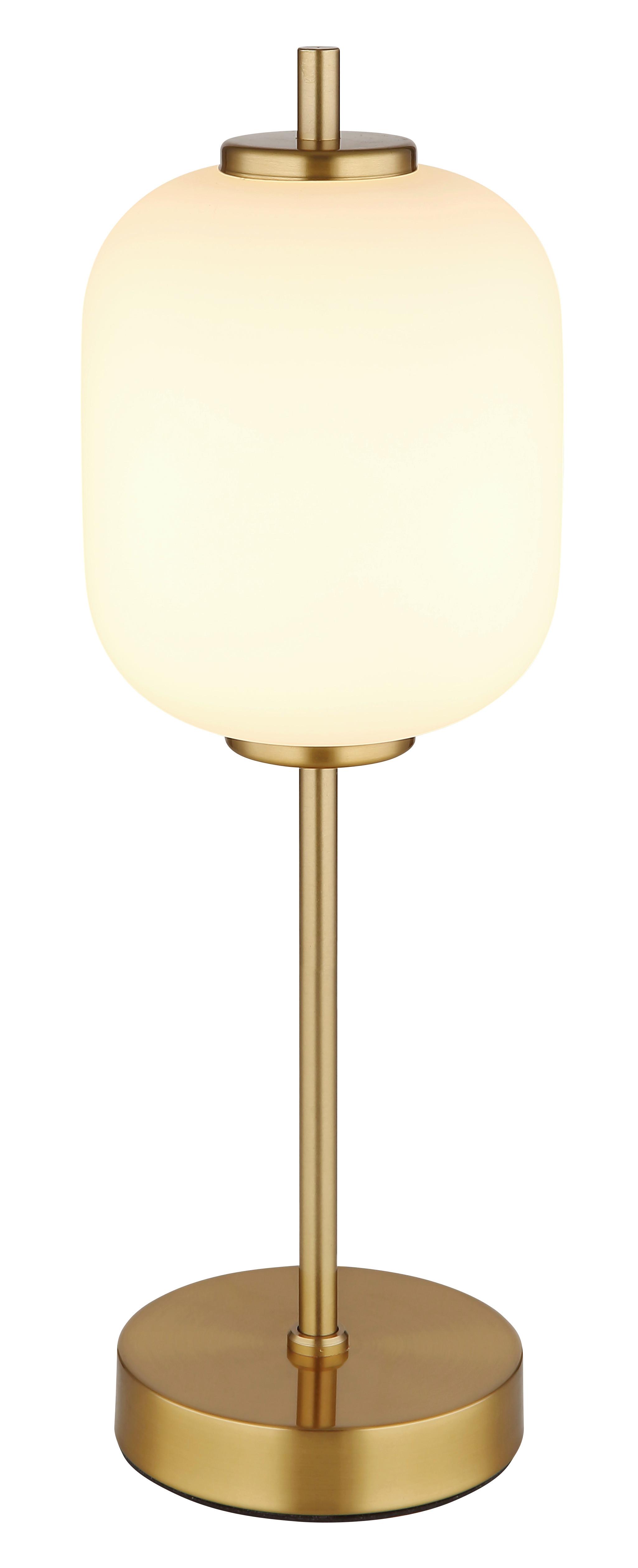 Led Svjetiljka Stolna 15217t Ewald - boje mjeda/crna, Basics, staklo/metal (13,5/40cm)