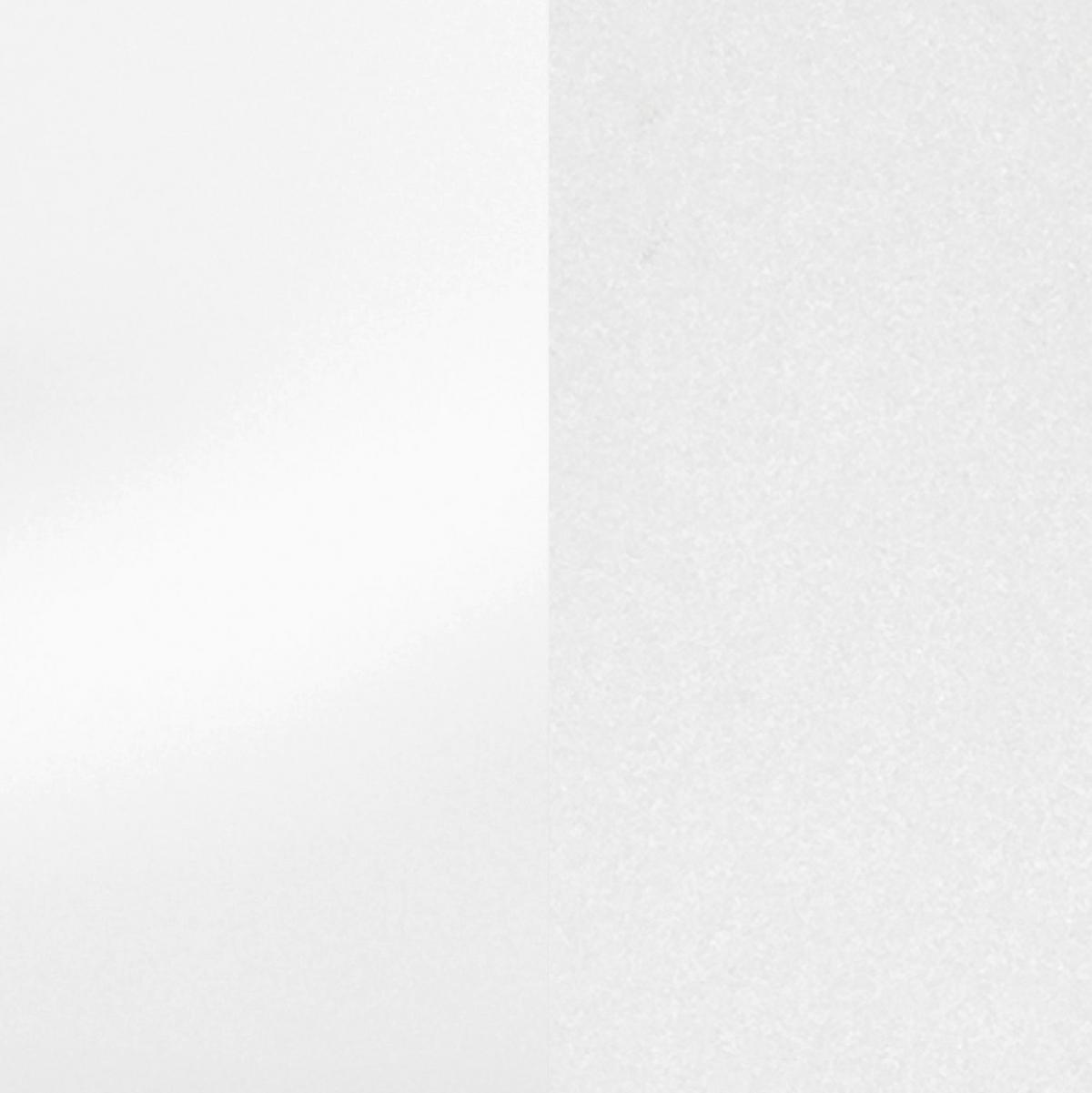 Küchenblock Mailand m. Geräten Weiß Hochglanz - Weiß Hochglanz/Silberfarben, MODERN, Holzwerkstoff/Metall (300cm) - Held