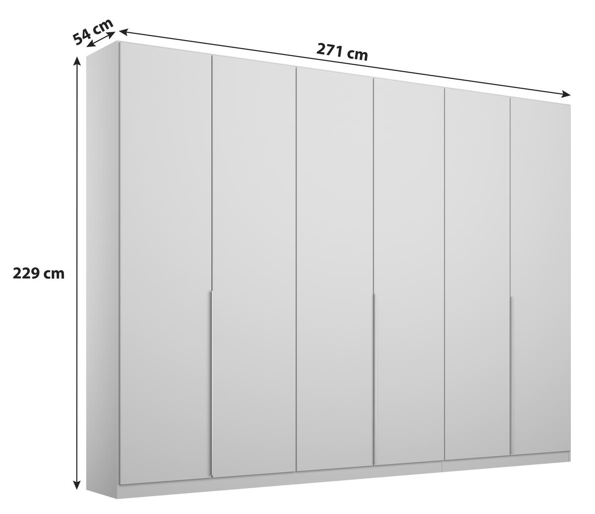 Ormar S Klasičnim Vratima Alabama - svijetlo siva/boje aluminija, Moderno, drvni materijal (271/229/54cm) - Modern Living