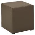 Hocker Braun - Schwarz/Braun, Kunststoff/Textil (40/42/40cm) - Modern Living Hocker Braun - Schwarz/Braun, Kunststoff/Textil (40/42/40cm) - Modern Living