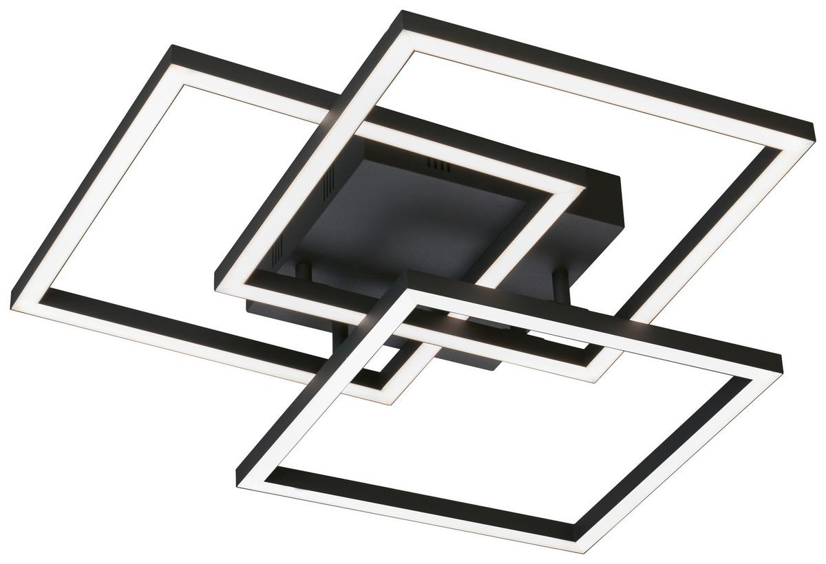 LAMPA SUFITOWA LED 21379 SETH - czarny, Design, metal (52/52/9,5cm)