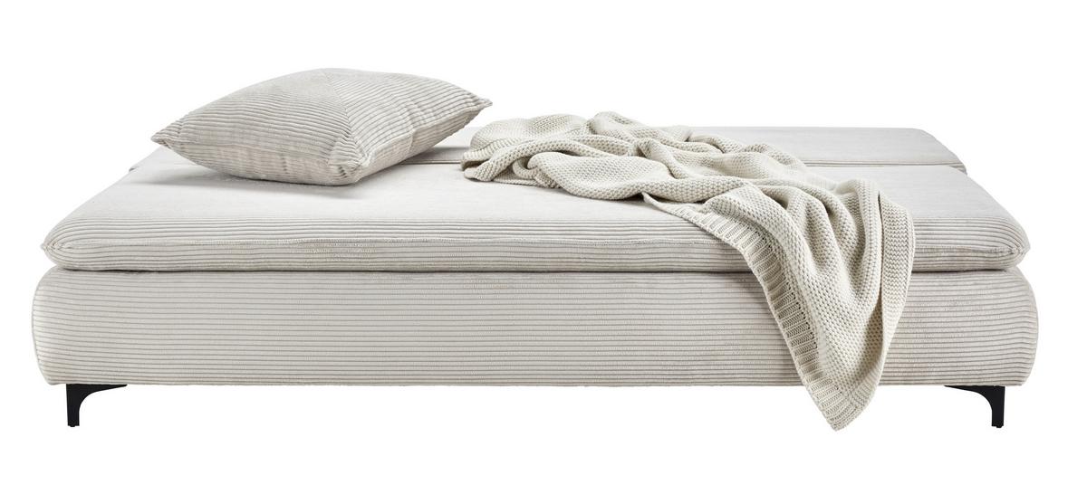 Zofa S Posteljno Funkcijo Passo, Krem, Predal - črna/krem barve, Moderno, kovina/tekstil (202/73/97cm) - Mömax