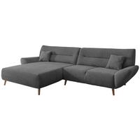 Wohnlandschaft Drago Anthrazit Chenille - Wildeiche/Anthrazit, MODERN, Holz/Textil (166/290cm) - MID.YOU