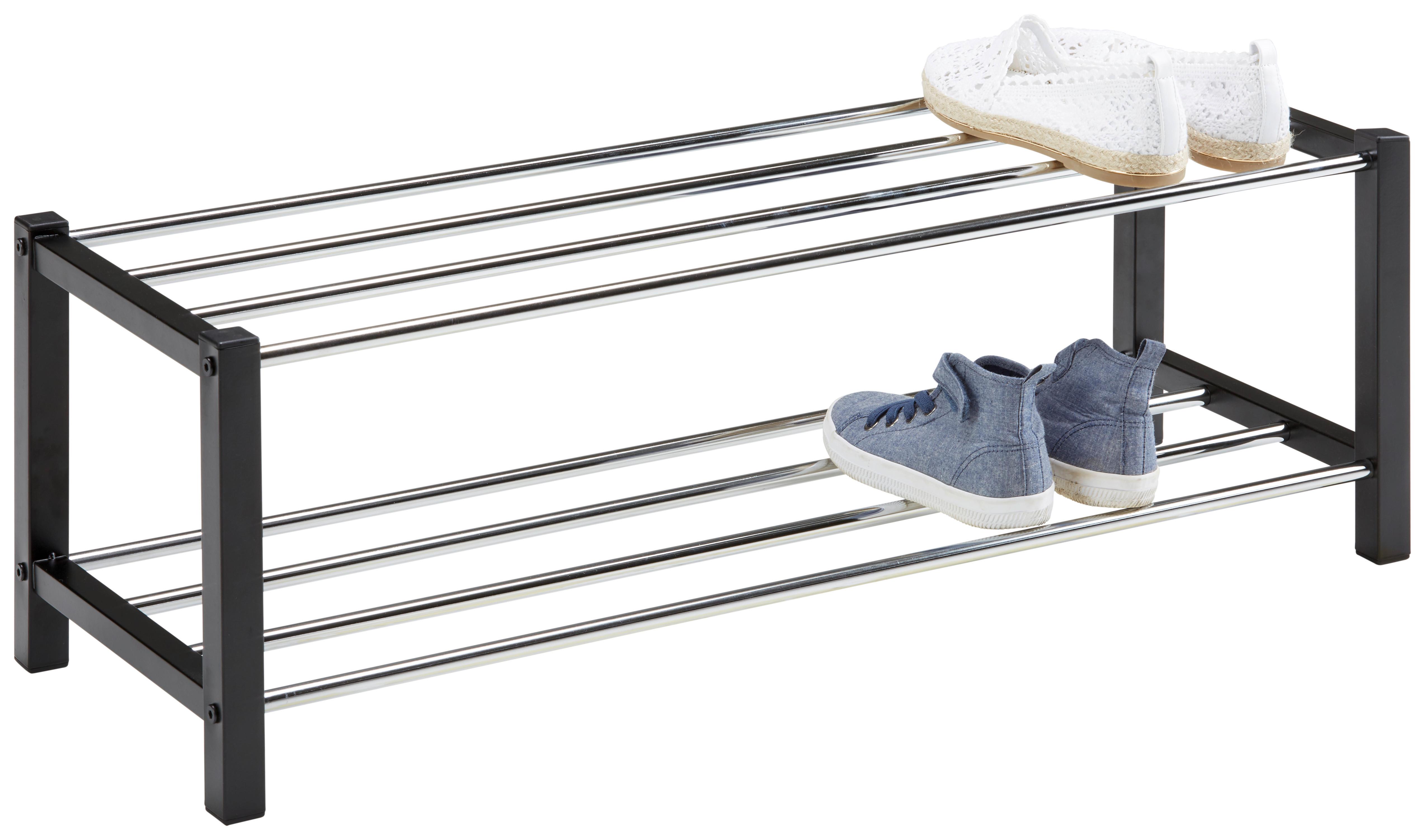 Stalak Za Cipele Benny - boje kroma/crna, Konvencionalno, metal (80/27/28,5cm) - Best Price