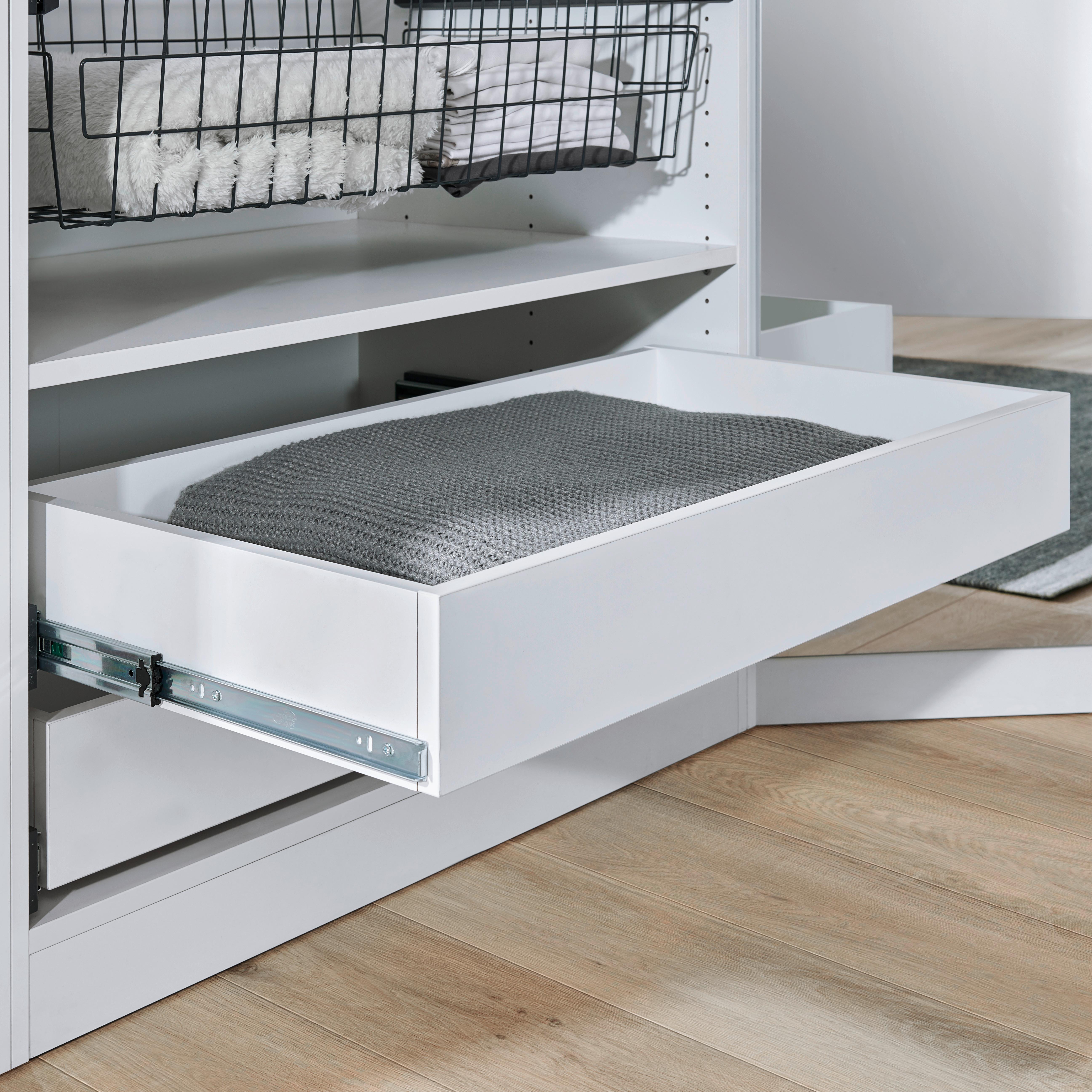 LÅDA UNIT -BASED- - vit, Modern, trämaterial (87,9/14/53cm) - Based