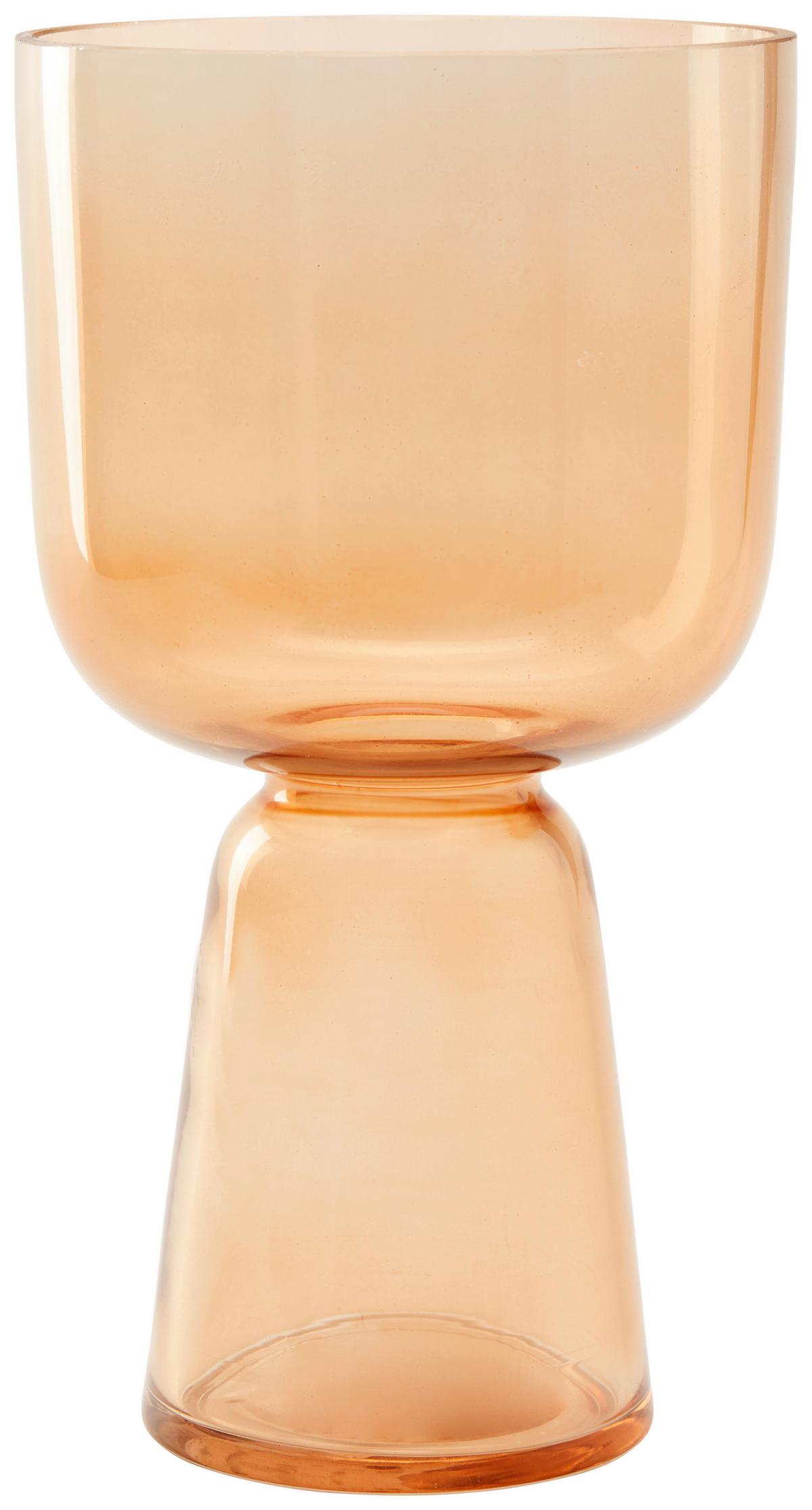 Vase Sienna in Braun - Braun, Glas (15,5/28cm) - Modern Living